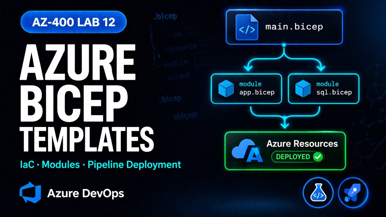 AZ400 Lab | Deployments using Azure Bicep Templates & Modules | 2026