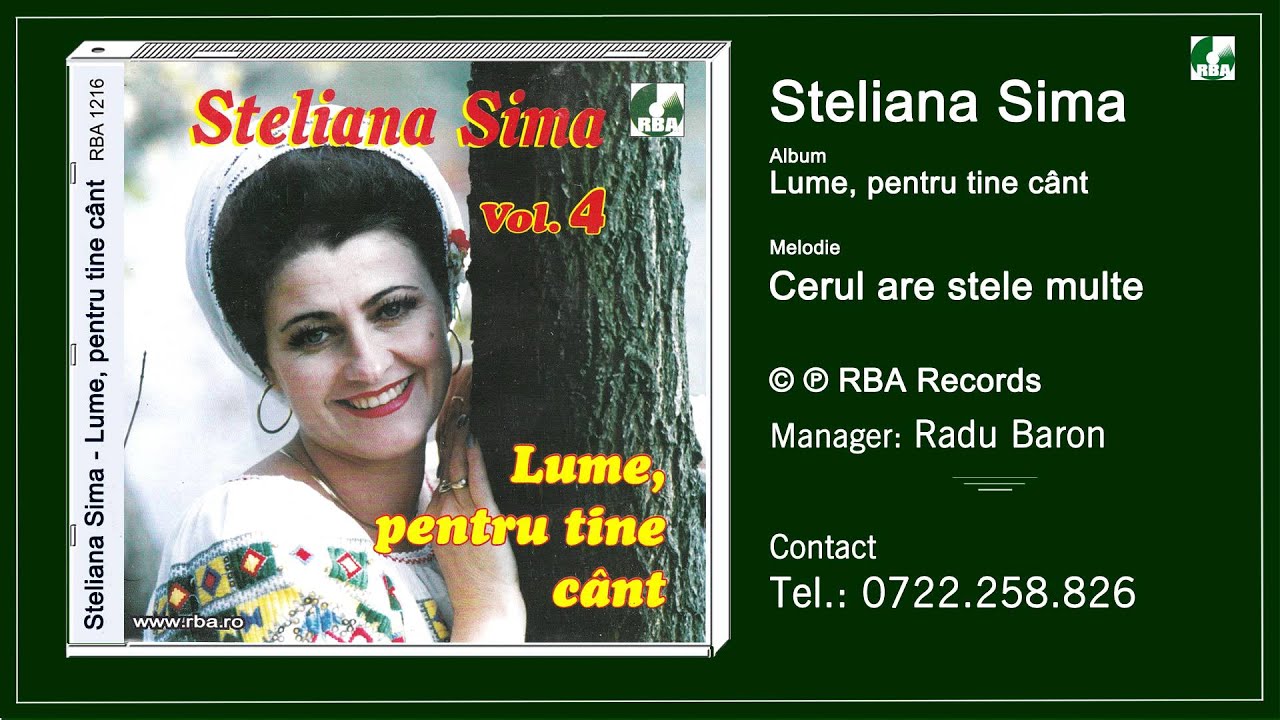 steliana sima cerul are stele multe