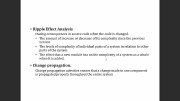 Impact Analysis | Ripple Effect | Change Propagation | Software Re-Engineering | (Urdu)- 9