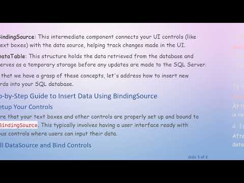 How to Insert Into SQL Server Using BindingSource in VB.NET WinForms
