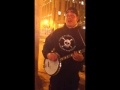 Playing banjo on market stree san francisco california