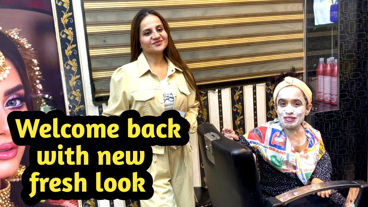 Welcome back with fresh look ❤️@brightlightsbeautysaloonacadem 
