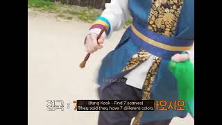 Jungkook Finds Green Scarf First And Purple Second, Destiny Plays Hard