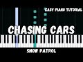 Snow Patrol - Chasing Cars (Easy Piano Tutorial)
