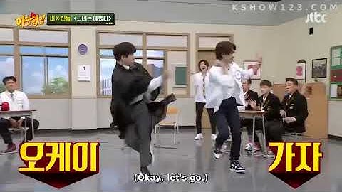 Shindong And Rain perform on "she was pretty by JYP"