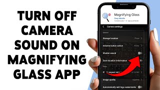 Cara Mematikan Suara Kamera di Aplikasi Kaca Pembesar | Menghilangkan Suara Rana di Kaca Pembesar... screenshot 2