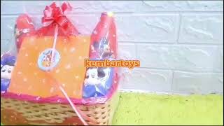 FREE KARTU UCAPAN Paket Parcel Kado Bayi Baru Lahir Kereta Crown Kartun