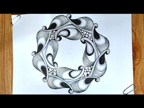 Pattern 653|Zentangle art|Abstract