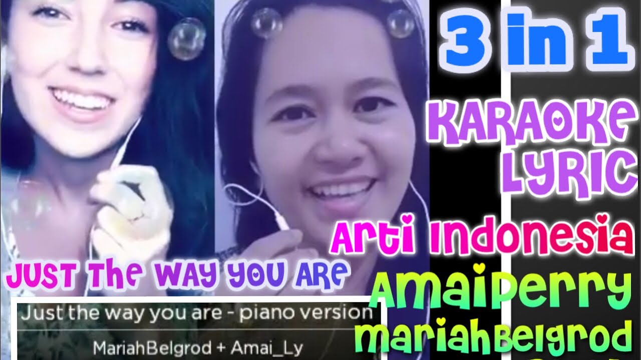 KARAOKE ORI 🎤🎤 THE WAY YOUR ARE BY BRUNO MARS/ DUET AMAIPERRY & MARIAH BELGROD