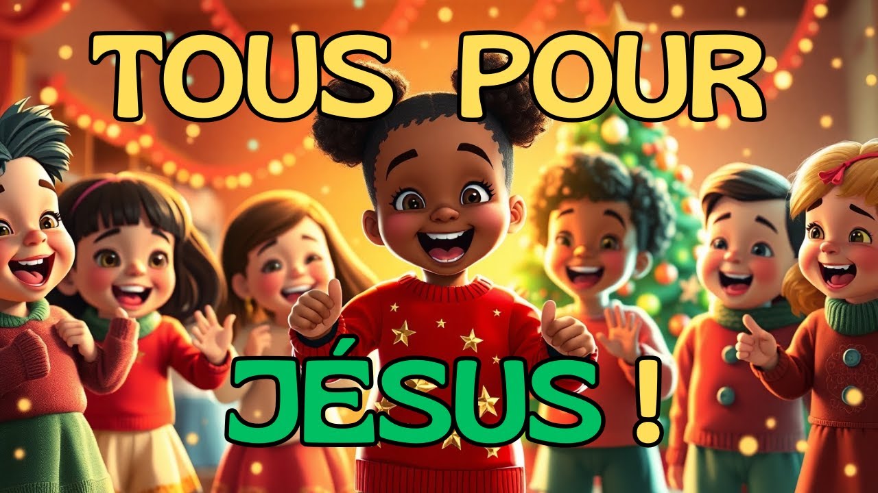 🎄 Tous Ensemble pour Jésus ! | Chanson de Noël Joyeuse pour Enfants 🎶✨