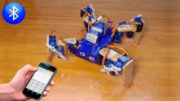 🕷РОБОТ ПАУК НА АРДУИНО с управлением по Bluetooth.