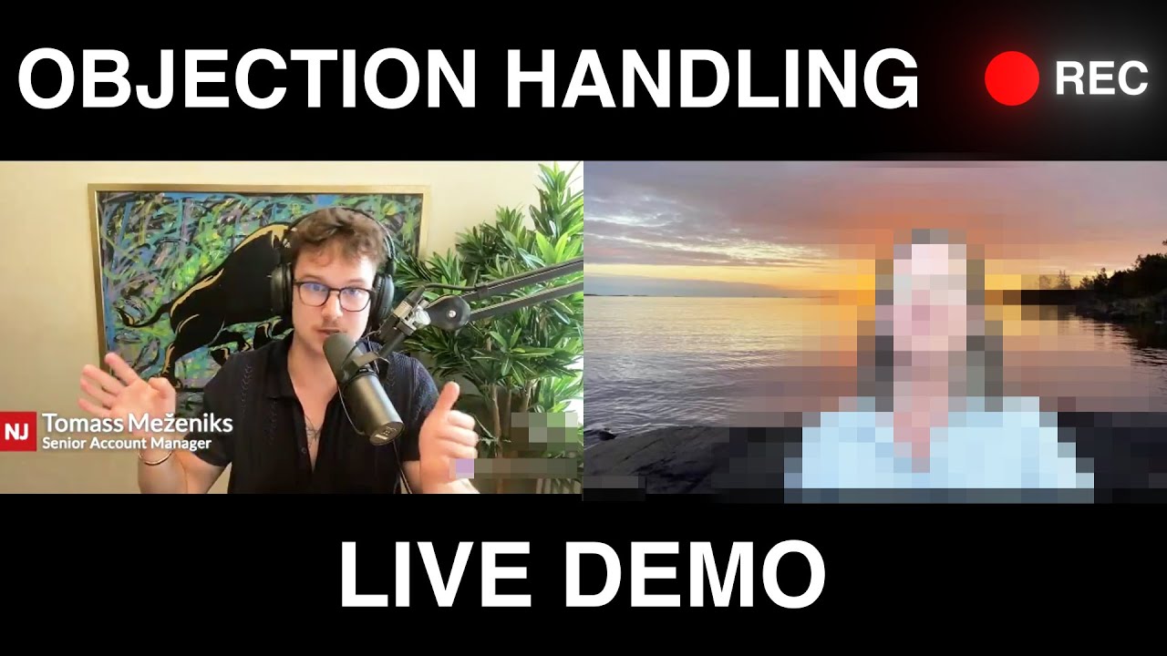 Mastering objection handling on a live sales call - YouTube
