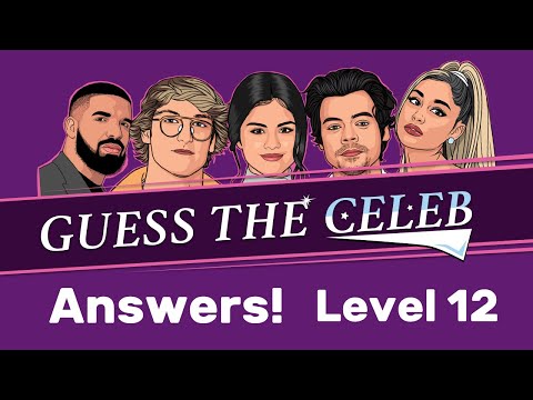 Quiz: Guess the Celeb 2021 - Worldwide - Answers - Level 12