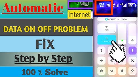 Mobile Data ON OF automatic || Solve problem 100% | internet data on off fix