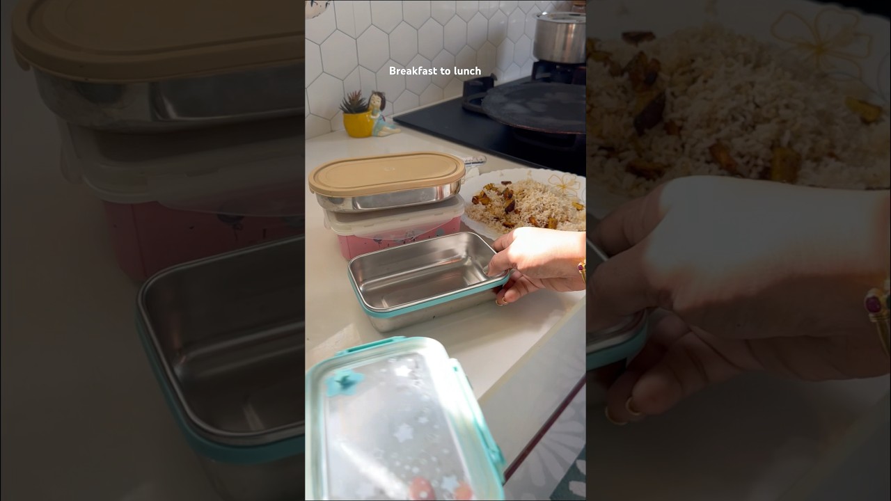Packing for my little girl #ytshorts #cooking #lunchbox