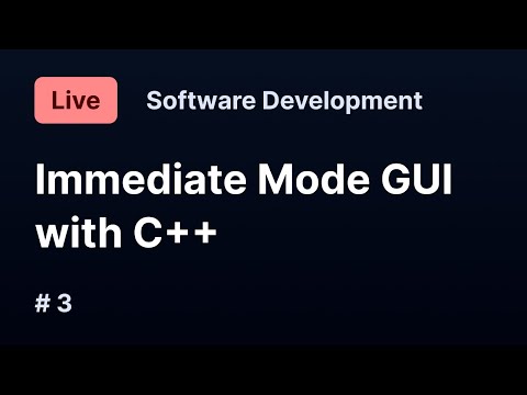 C++ Immediate Mode GUI — Errors and Font Sizes and Forms | Live #3