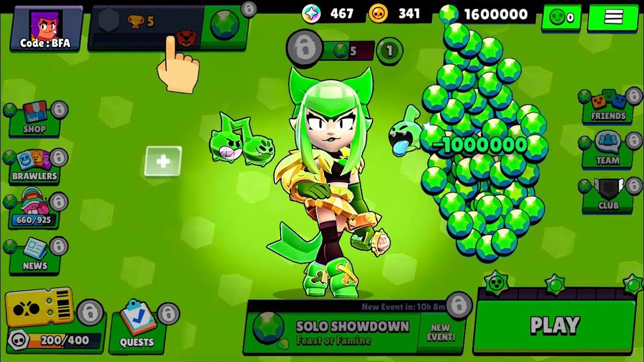 Je dpense 1600000 GEMMES   100000 sur un NOUVEAU COMPTE Brawl Stars