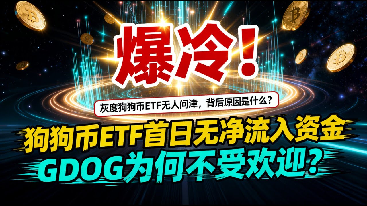 爆冷！狗狗币ETF上市首日无净流入资金！GDOG为何不受华尔街欢迎？#马斯克都慌了- YouTube