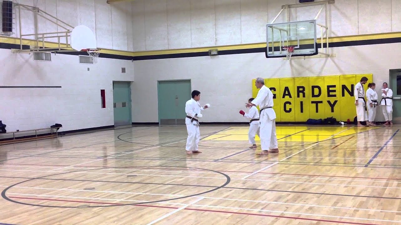 IKD Shotokan Karate Shodan Black Belt Testing Freestyle Kumite | Shihan Maureen Woon-a-tai 2012
