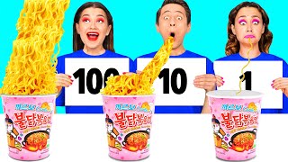 100 Слоев Еды Челлендж | Вкусные Кухонные Рецепты от KaZaZa Challenge