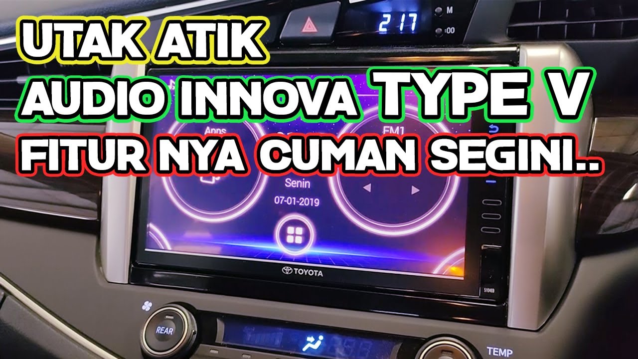 Fitur Audio Toyota Innova V, Lumayan Lengkap...... - YouTube