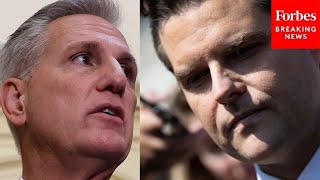 Matt Gaetz Files Ethics Complaint Against McCarthy Over Burchett Claim—This Is McCarthy's Reaction