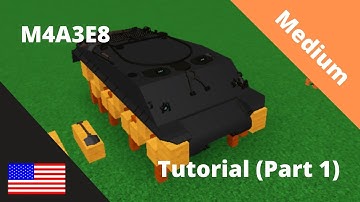 Detailed M4A3E8 Tank Tutorial (Part 1) | Build A Boat For Treasure - Roblox