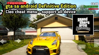 Gta Sa Definitive Edition Mobile Androidios New Cleo Mod Menu Cheat - 4K Gfx Graphics