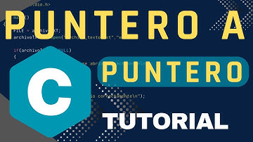 POGRAMACION EN C: PUNTERO A PUNTERO (PUNTEROS DOBLES)