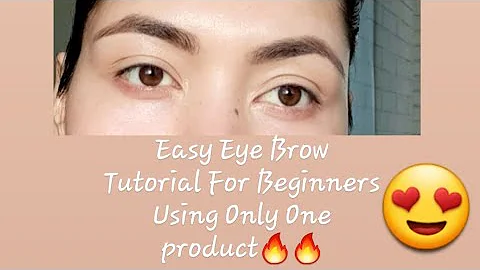 Easy Eye Brow Tutorial For Beginners :Aishwarya Th...
