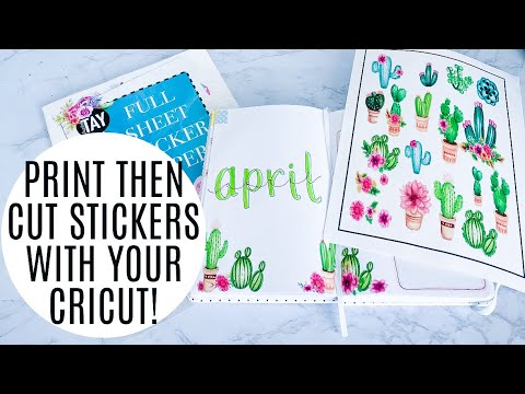 PRINT THEN CUT STICKERS WITH YOUR CRICUT | EASY| MAKE YOUR OWN STICKERS - YouTube