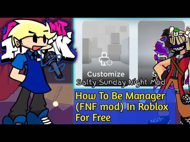 How To Be Manager (FNF mod) For Free || Roblox