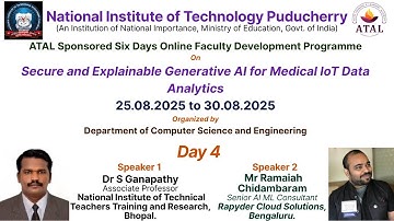 NITPY: ATAL Online FDP: Day 4: Secure and Explainable Generative AI for Medical IoT Data