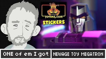 Newage Destron Leader Romulus (Toy Style Megatron) Transformers w/ Toyhax Stickers - One of em I got