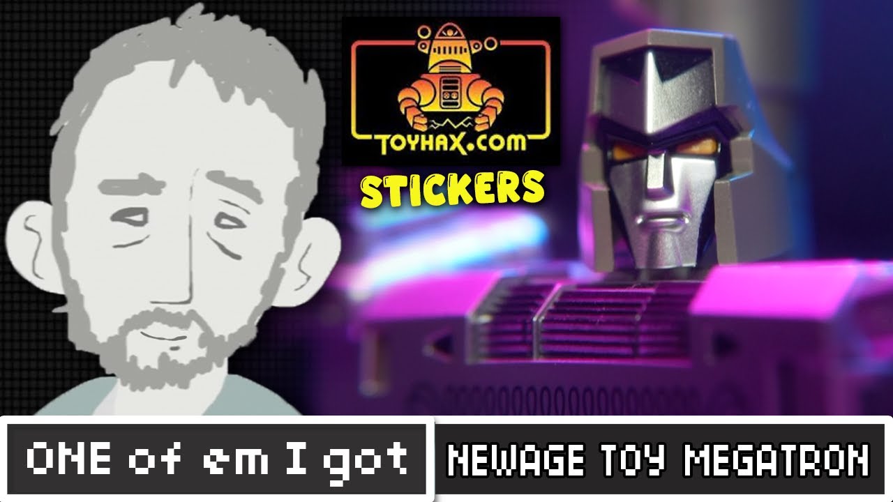 Newage Destron Leader Romulus (Toy Style Megatron) Transformers w/ Toyhax Stickers - One of em I got