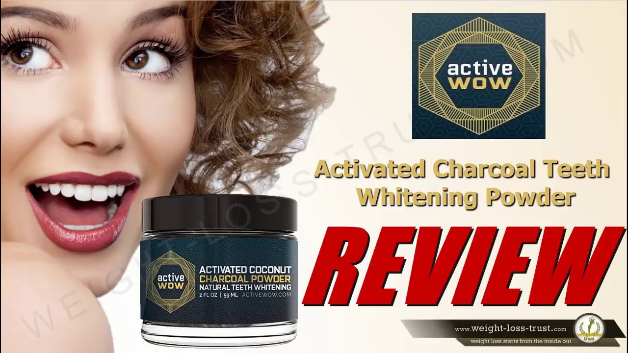 Active Wow Charcoal Powder Natural Teeth Whitening Review YouTube