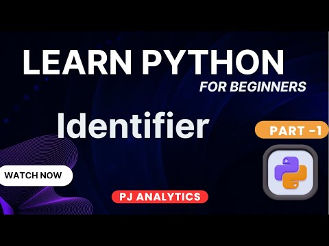 Python Tutorial | Identifier | PJ ANALYTICS