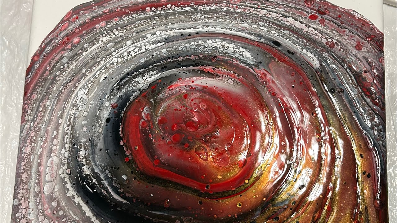 Acrylic Dirty Pour and Flip Cup Technique - YouTube