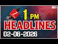 1PM Headlines | 02 -06 - 2026 | ముఖ్యాంశాలు | ZEE Telugu News