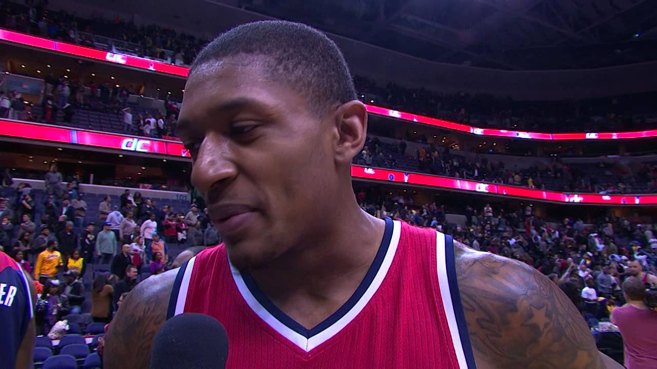 Rasual Butler Videobombs Bradley Beal After the Win
