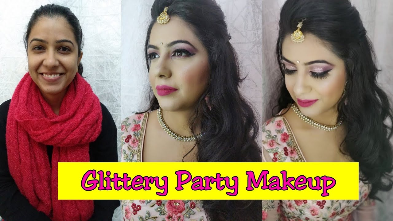 Glittery Cocktail Party Makeup Tutorial ||| Indian Wedding Season ||| कोकटेल पाटीॆ मेकप