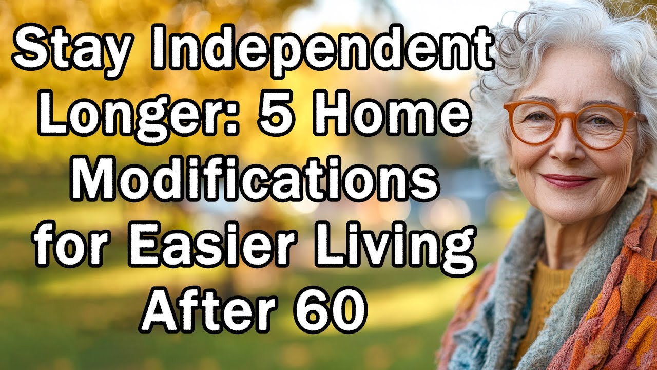 Stay Independent Longer: 5 Home Modifications for Easier Living After 60