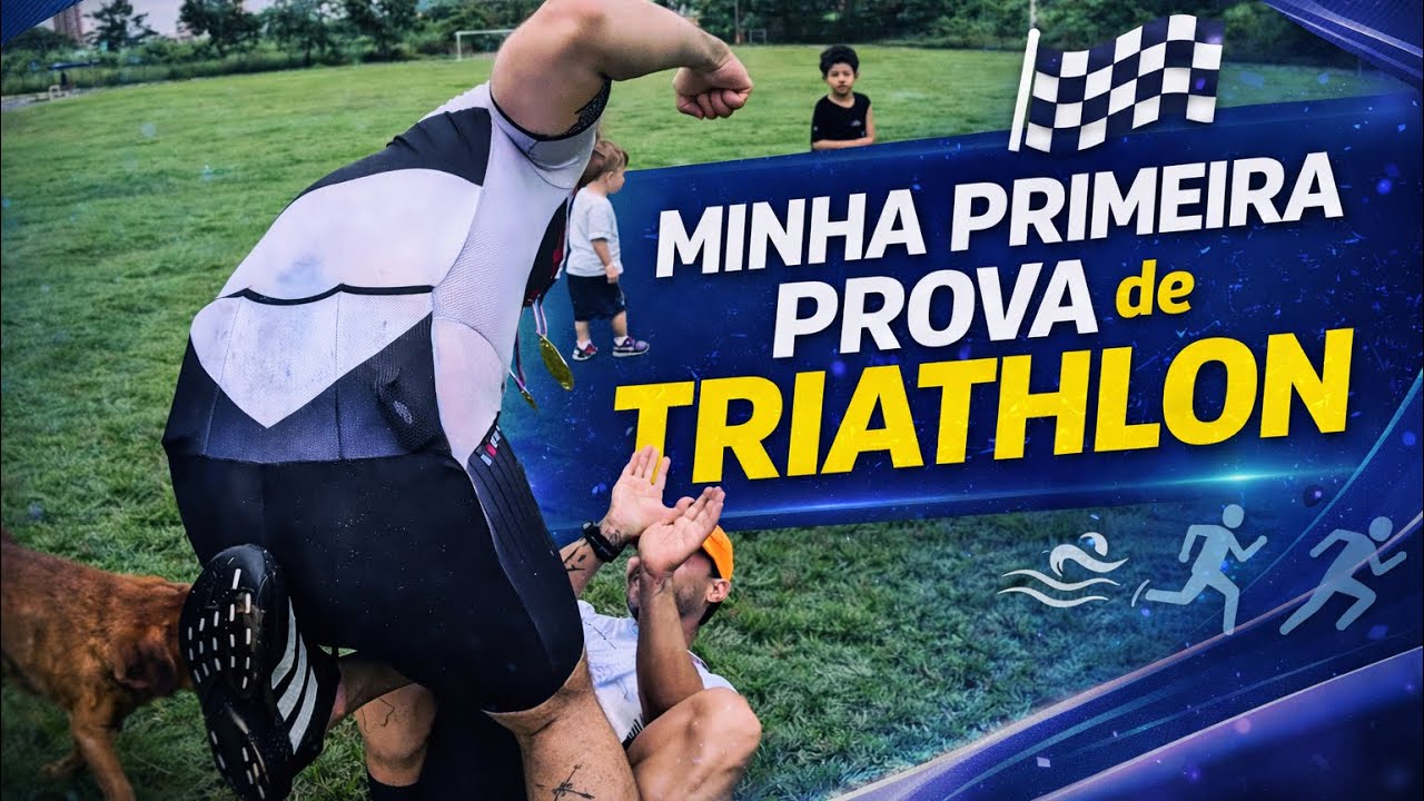 Minha prova de triathlon 😱😱😱