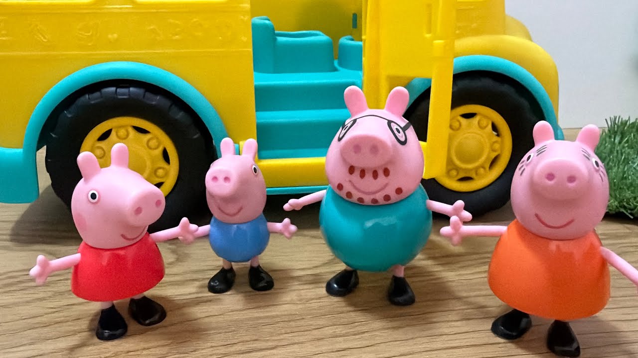 🎒🐷 Peppa & George’s FIRST Day of School! 🖍️✨