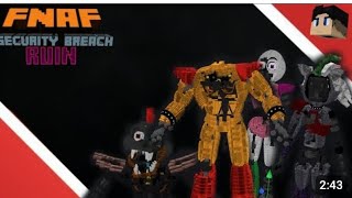 новый мод на фнаф 9 руины в майнкрафт fnaf 9 ruin DLC minecraft mod adoon fnaf 9