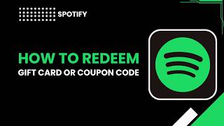 How to redeem a gift card in Spotify