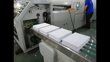 Online Paper Sheeting Machine With Automatic Conveyor Belt