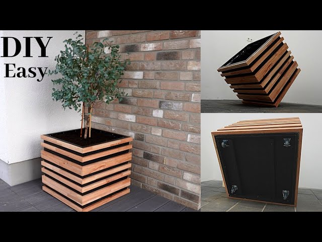 DIY Planter Box/Blumenkasten selber bauen/Pflanzenkasten selber bauen/How  to make Raised Planter BOX