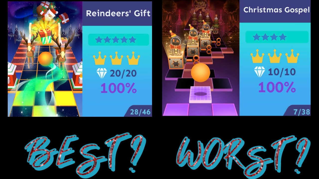 Ranking Every Christmas Level In Rolling Sky From Worst To Best