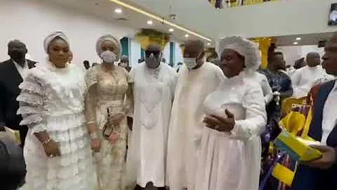 Chief Rasaq & Sade Okoya during a special thanksgiving @ Rev. Mother Esther Ajayi’s new Lagos church